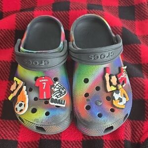 CROCS Kids' Rainbow Sports Slippers